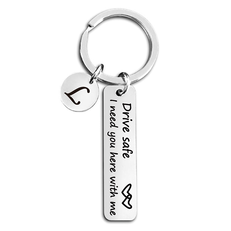Wholesale Stainless Steel Love Driving Keychain